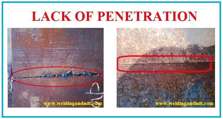 Lack of penetration (LOP) or Incomplete penetration (IP) - Welding Defect