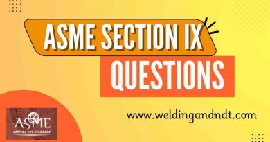 ASME Section IX Questions