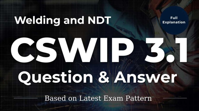 CSWIP 3.1: Leading Multiple Choice Questions with Full Explanations
